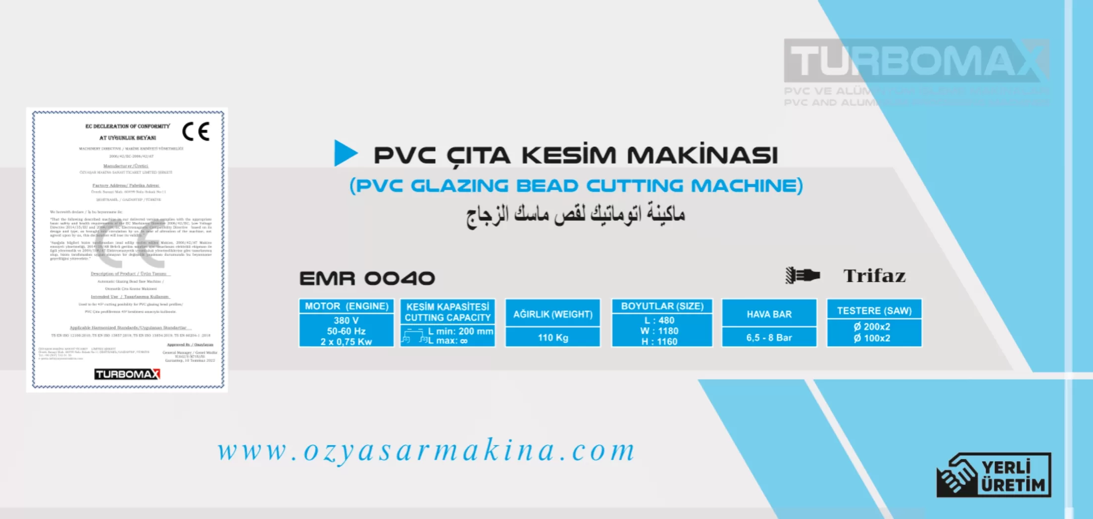 Pvc Çıta Kesim Makinası 2 Pvc Çita Kesi̇m Maki̇nesi̇ Tekni̇k Detaylari