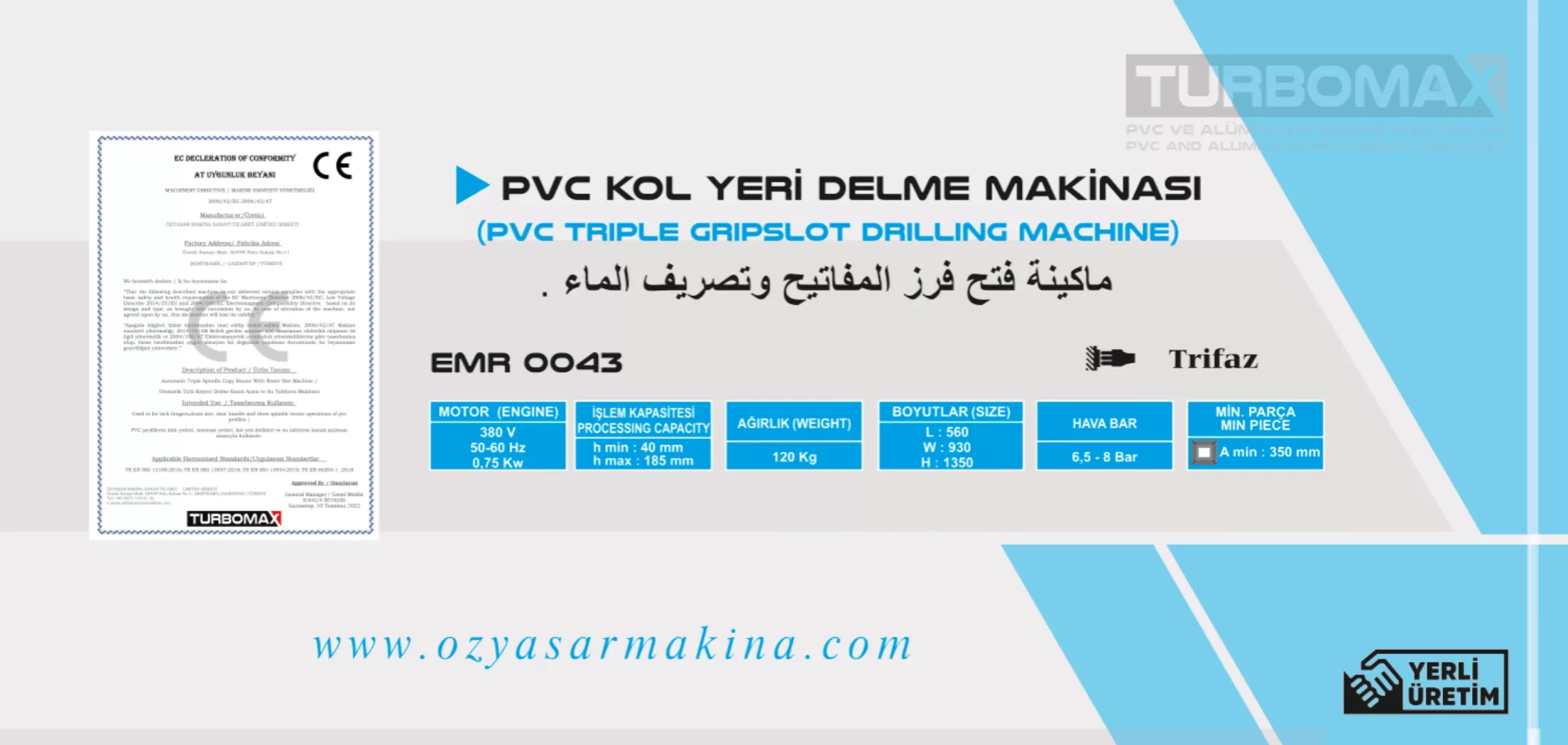 Pvc Kol Yeri Delme Makinası 2 Pvc Kol Yeri Delme Makinası
